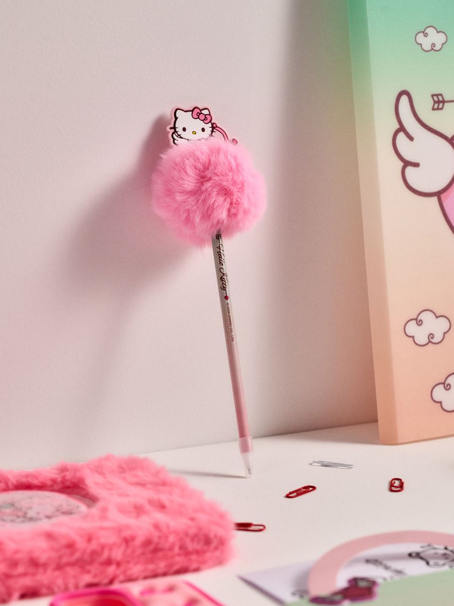 Penna con pompon Hello Kitty - rosa - SINSAY