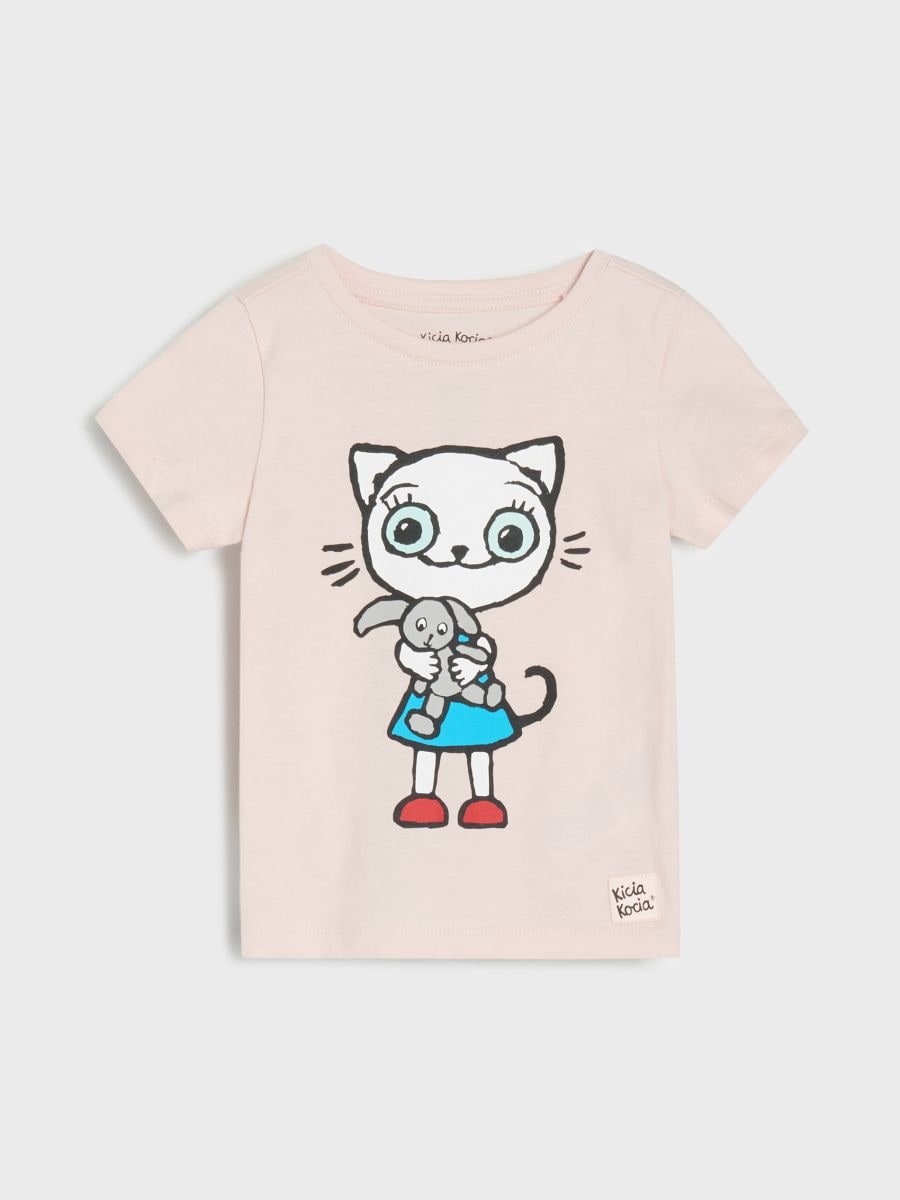 Футболка Kitty Kotty - пастельний рожевий - SINSAY