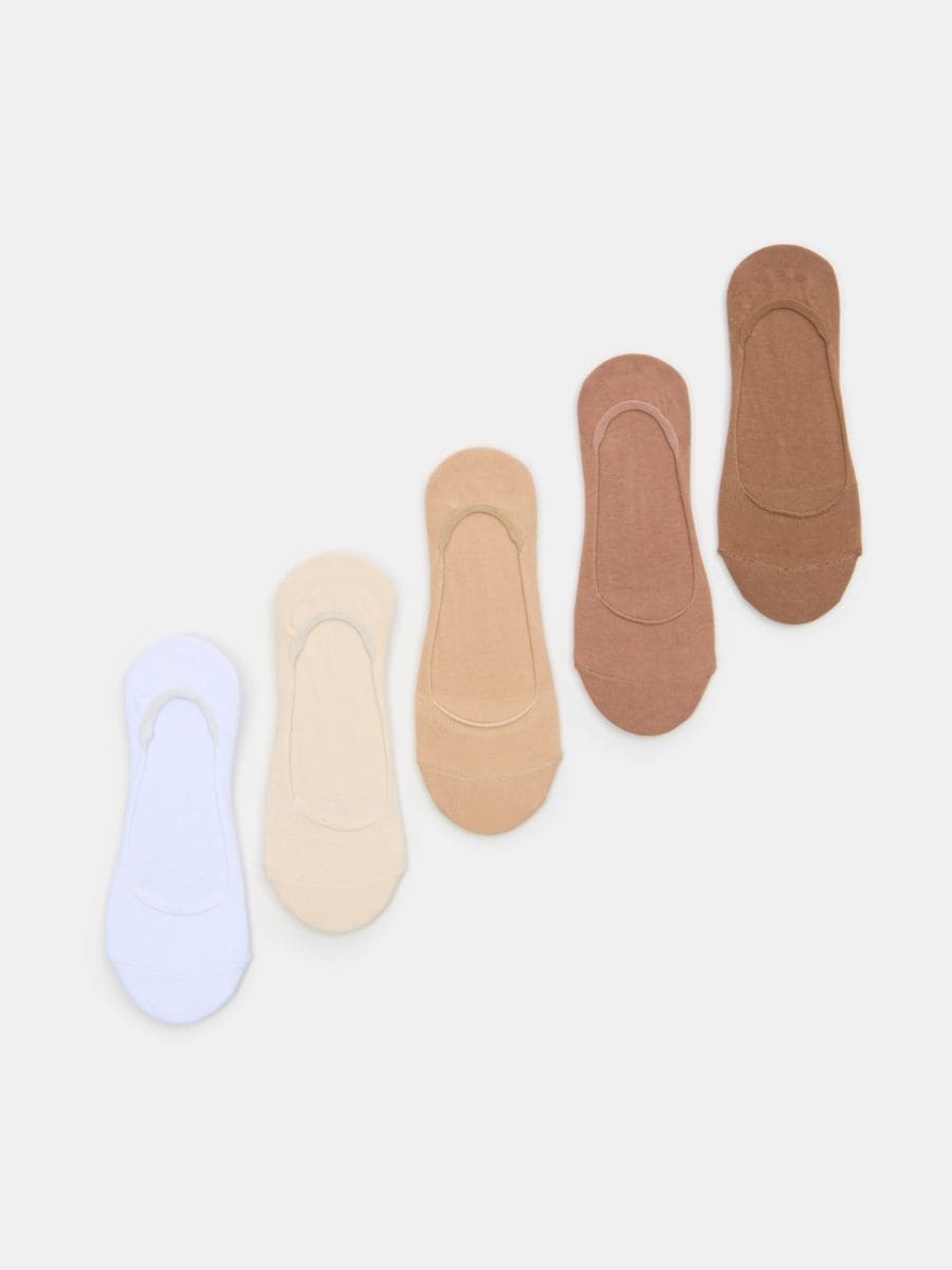 Skarpetki stopki 5 pack - wielobarwny - SINSAY