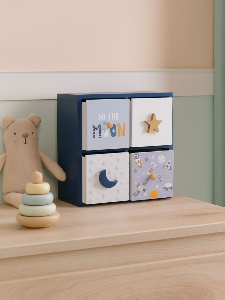 Organizzatore con cassetti - blu scuro - SINSAY