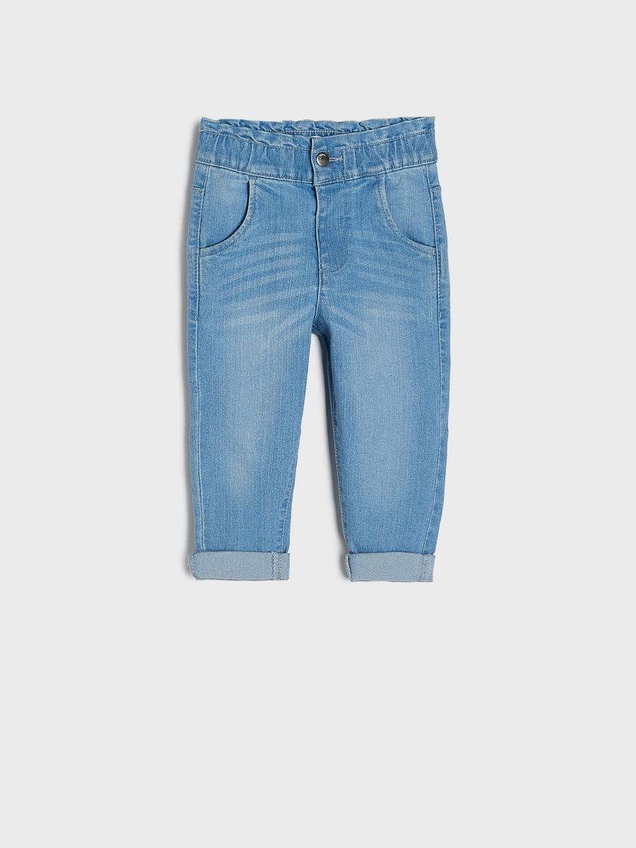 Paperbag jeans - blu - SINSAY