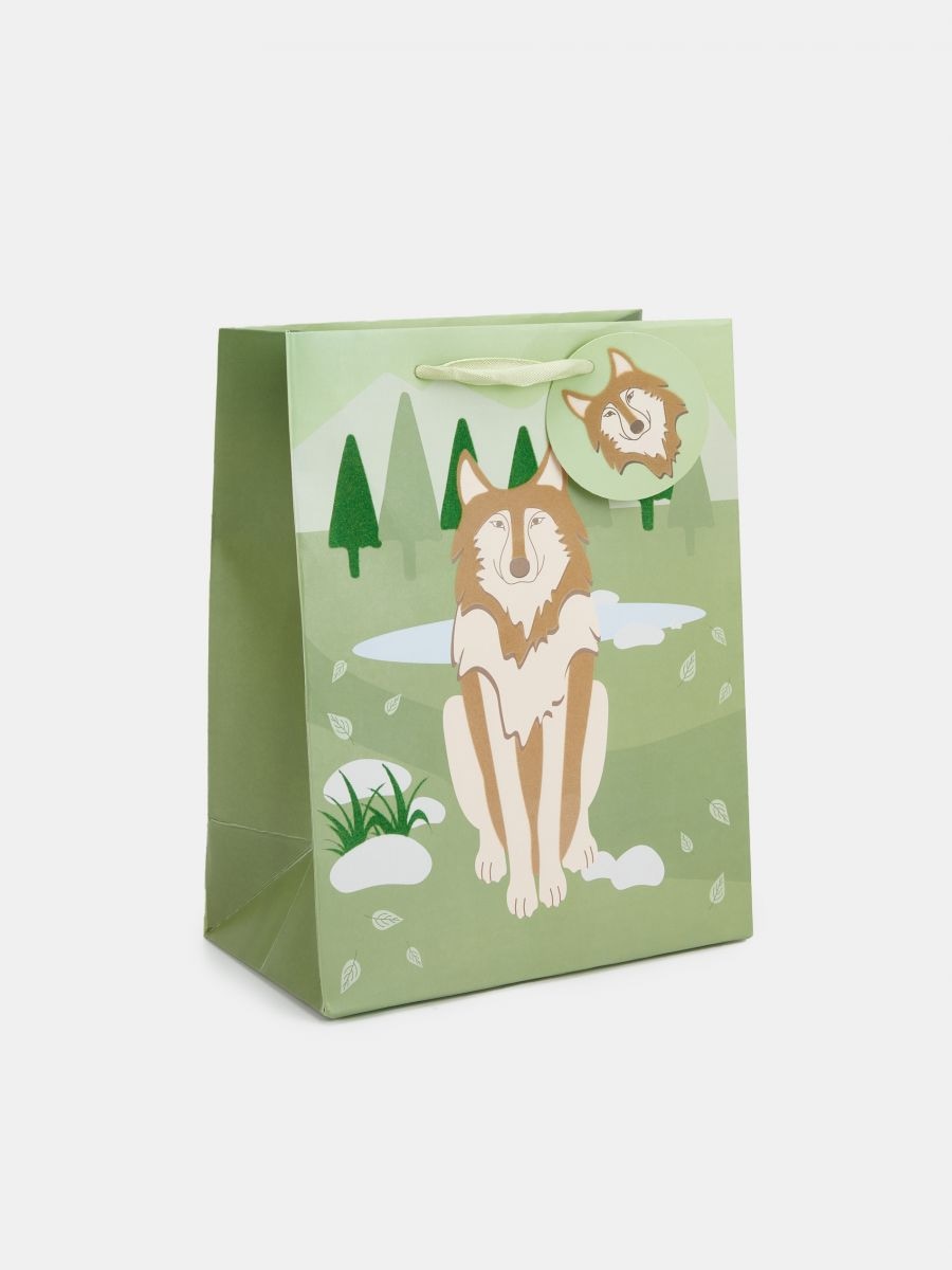 S gift bag - green - SINSAY
