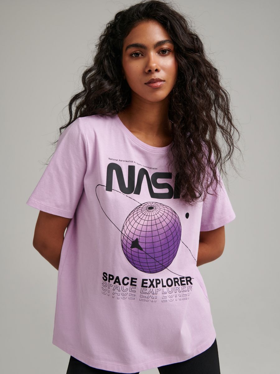NASA T-shirt Color purple - SINSAY - 3517B-44X