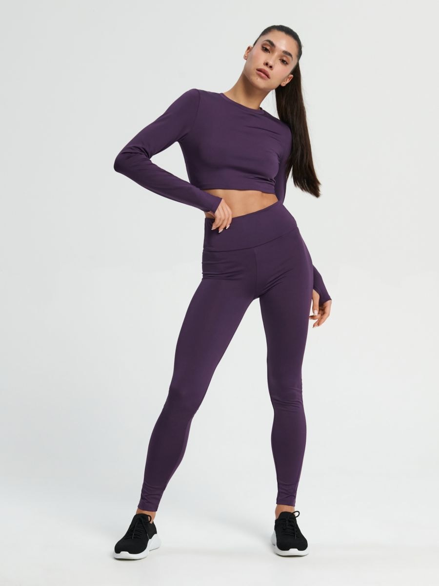 Purple Dye Hard Leggings, Buy Workout Leggings