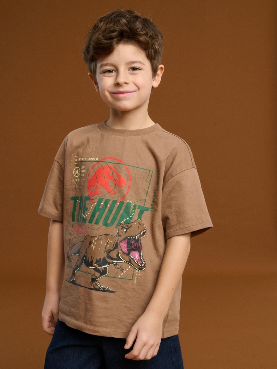 T-shirt Jurassic World - caffè - SINSAY