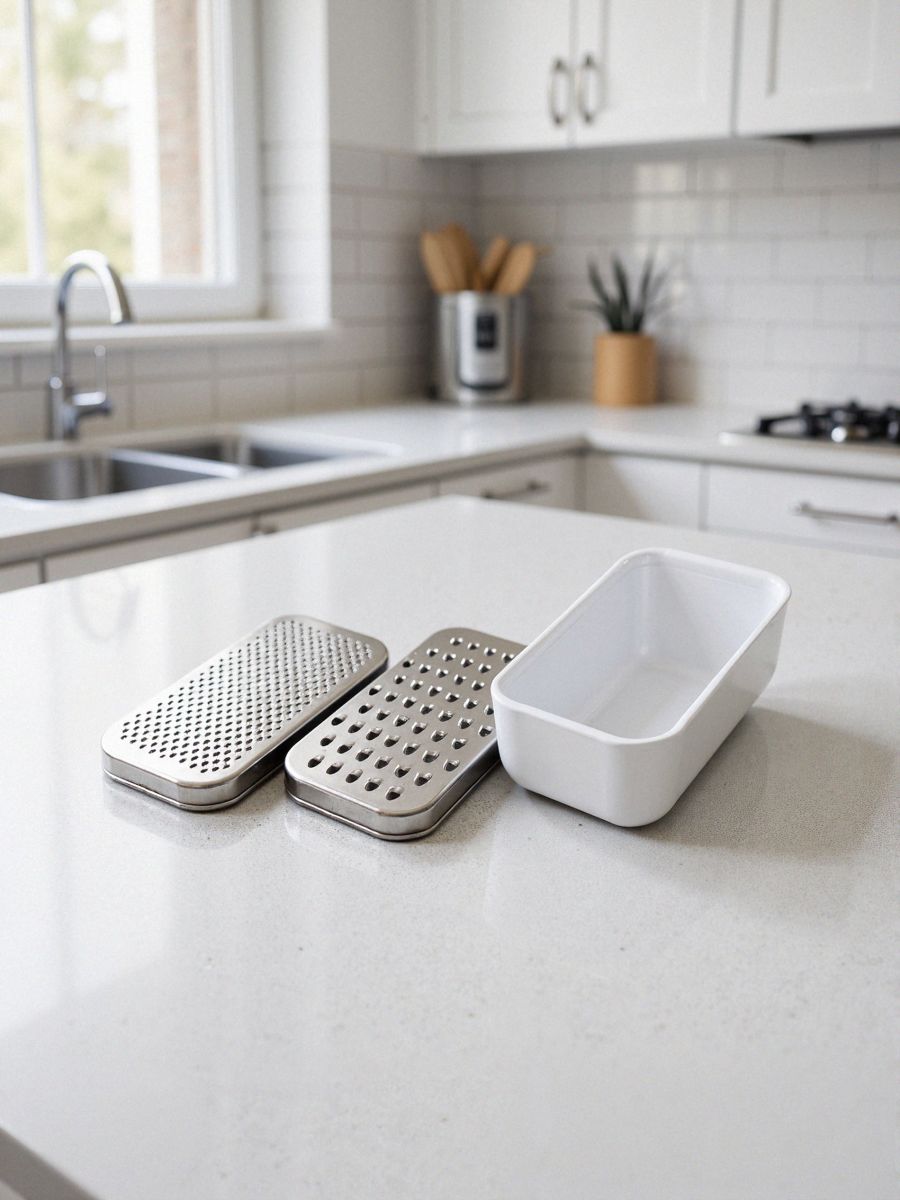 Konyhai reszelő tartóval - ezüst - SINSAY