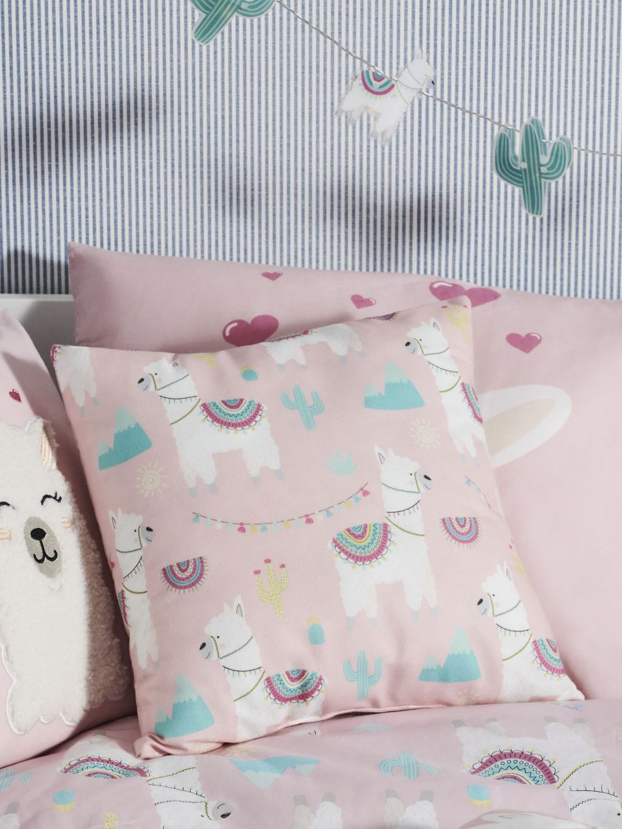 Декоративна подушка - пастельний рожевий - SINSAY