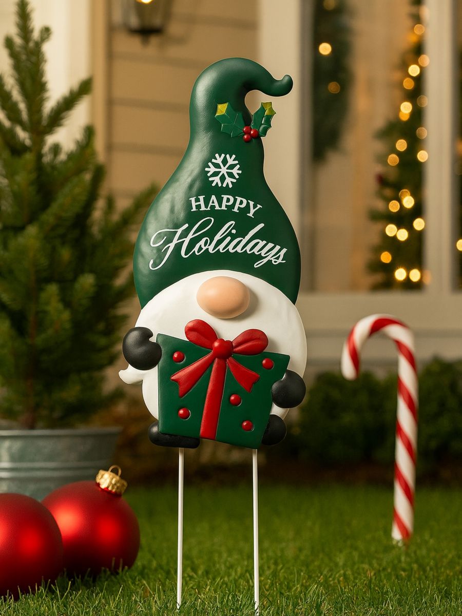 Świąteczna dekoracja w kształcie skrzata - zielony - SINSAY