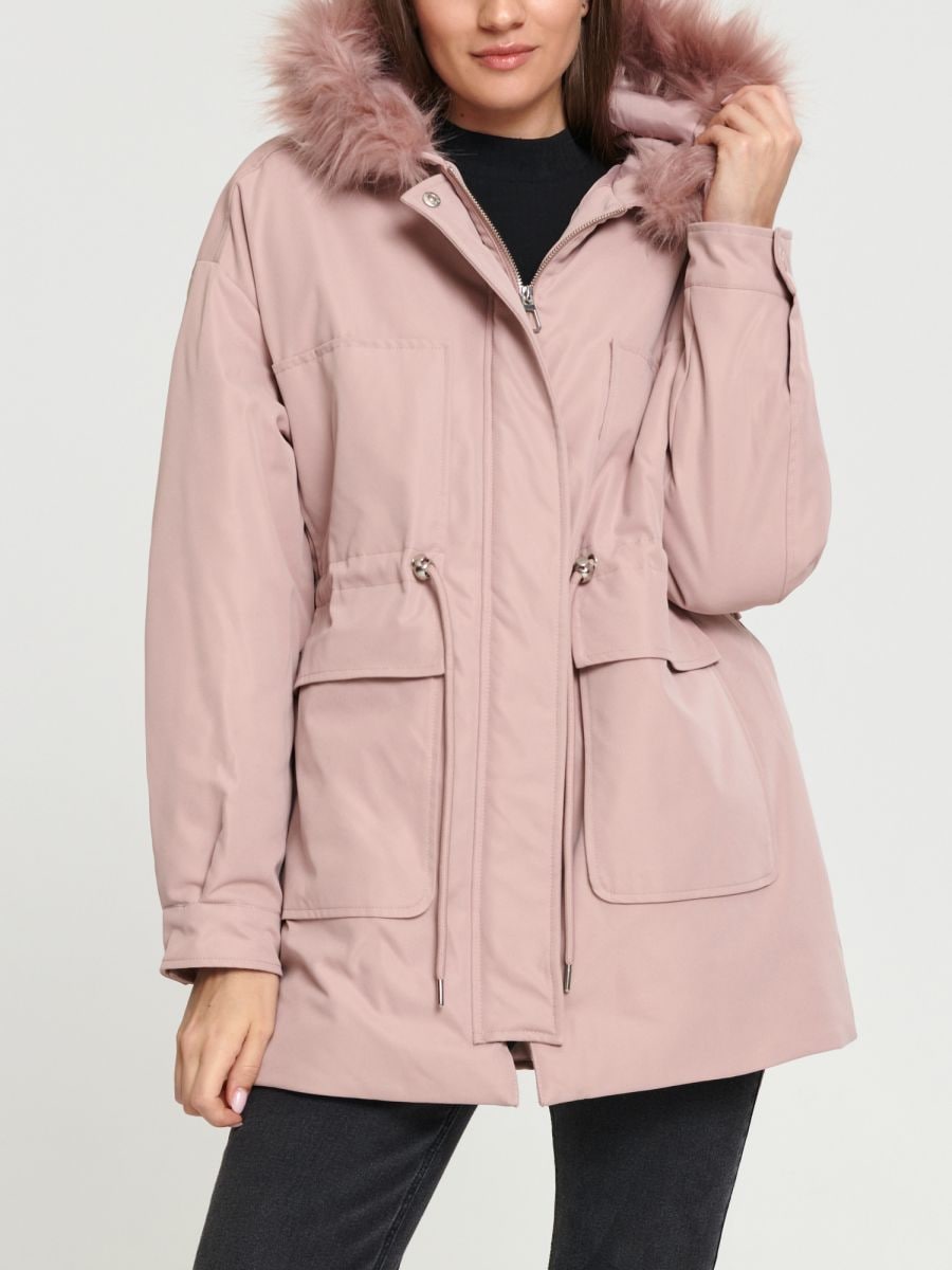 Jachetă parka - roz-pastel - SINSAY