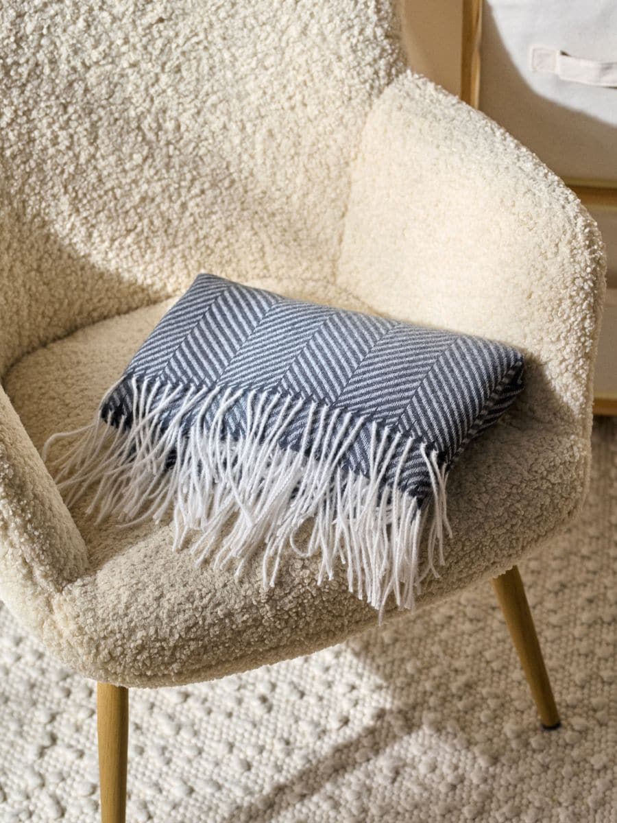 Плед - середньо-сірий - SINSAY