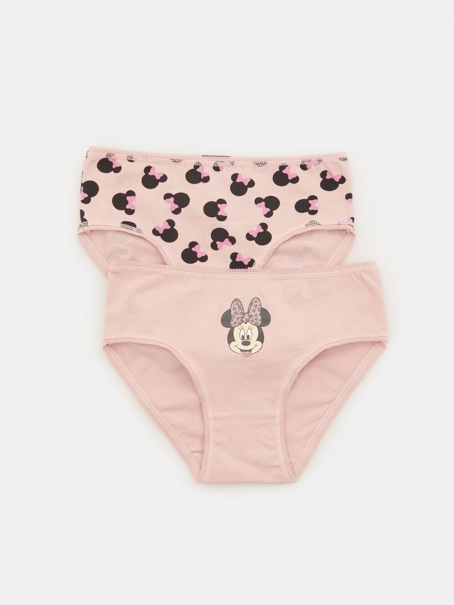 Minnie Mouse girls' knickers 2 pack Color dusty rose - SINSAY
