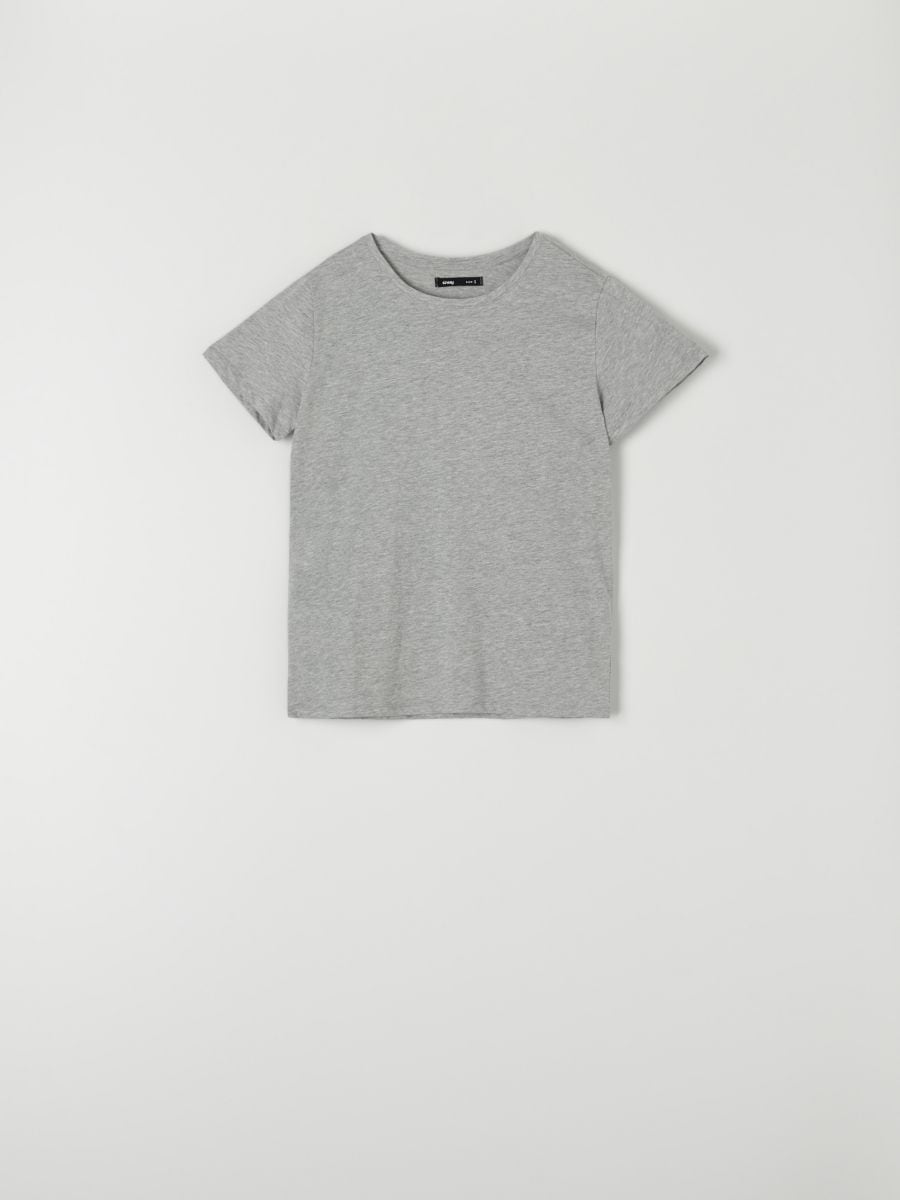 Basic T-shirt Color light grey - SINSAY - 0321J-09M
