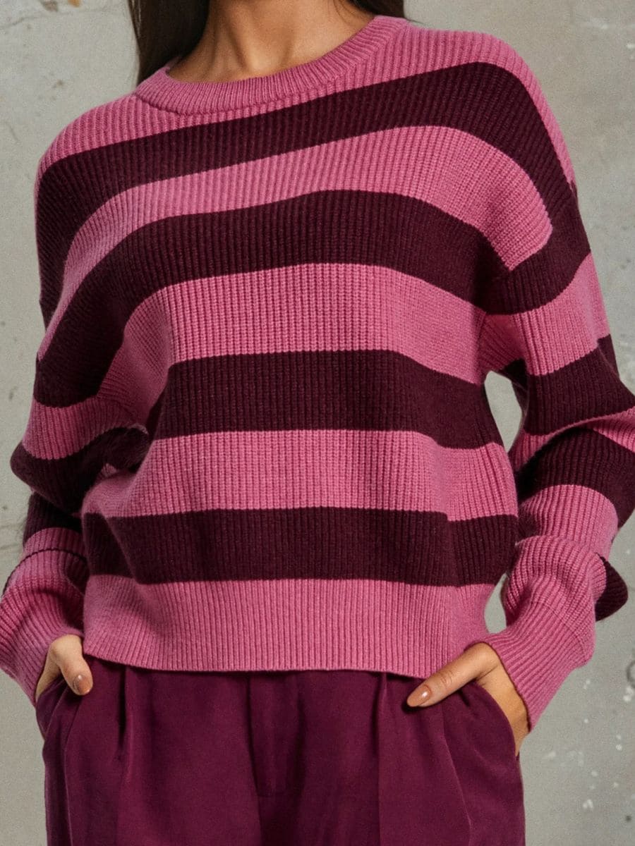 Sweter - różowy - SINSAY
