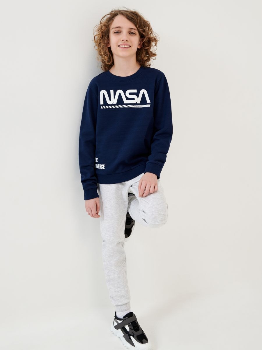 Bluza NASA - granatowy - SINSAY