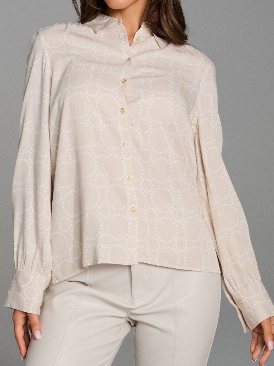 Cămașă cu model - nude - SINSAY