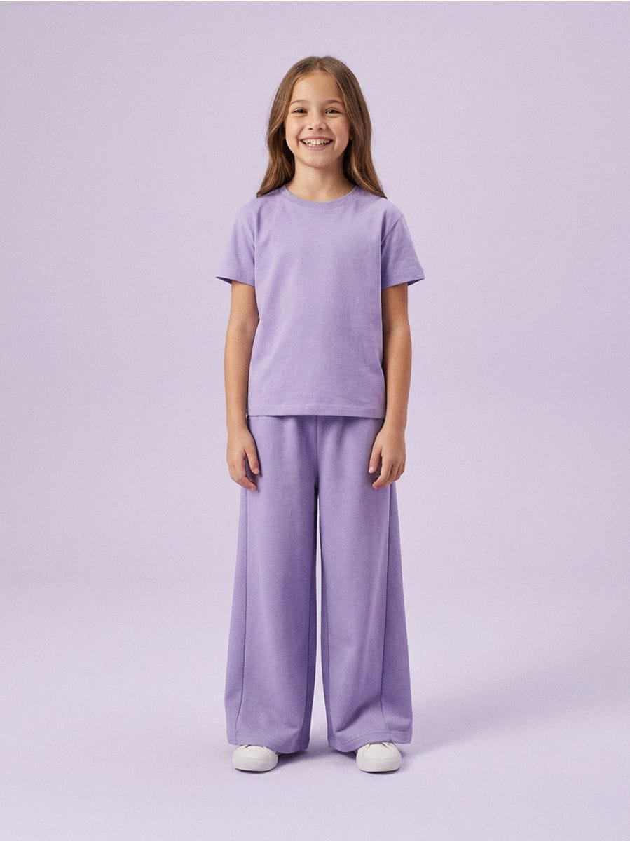 Široke trenirke - tamnoljubičasto - SINSAY