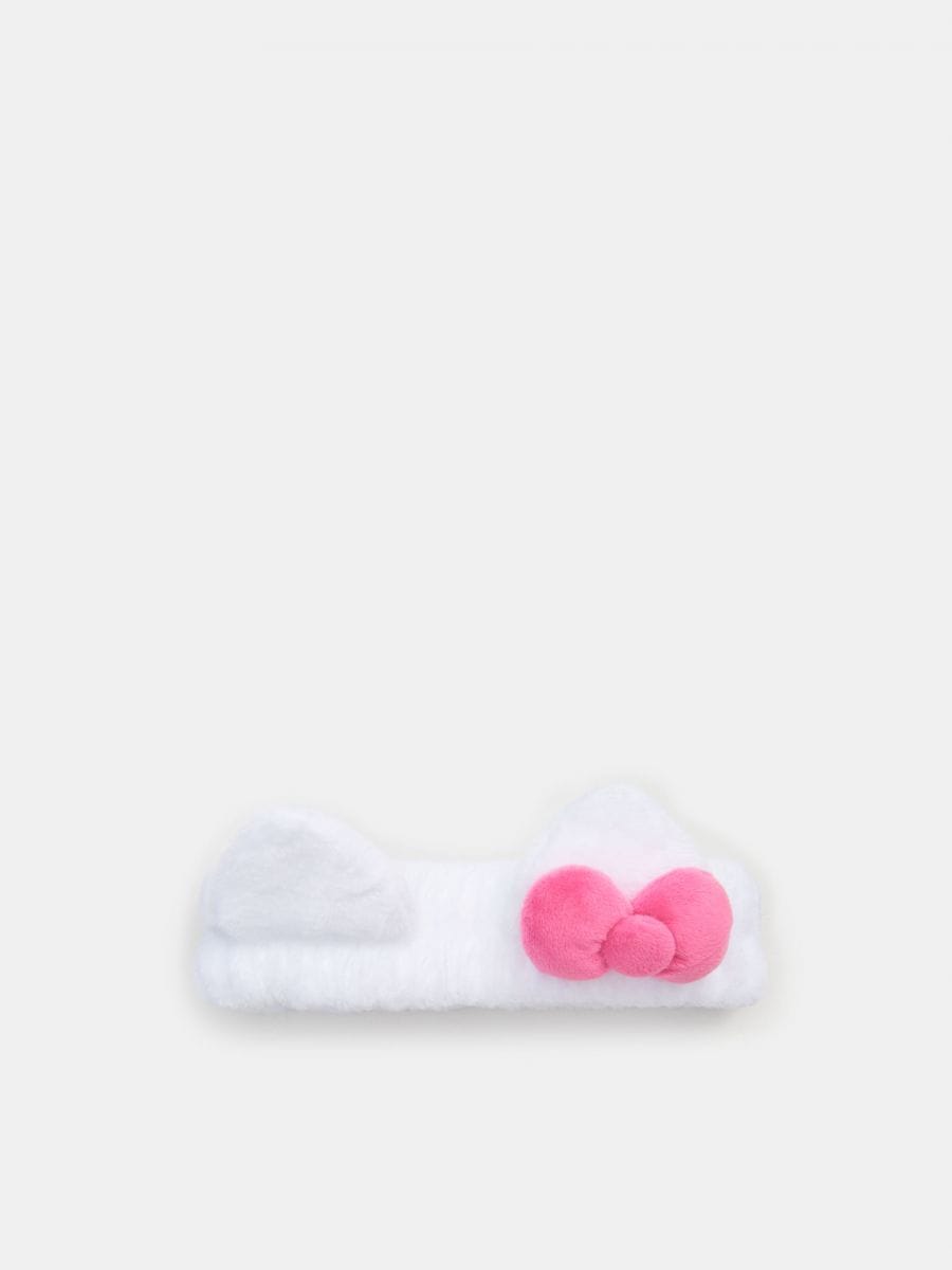 Kosmetická čelenka Hello Kitty - bílá - SINSAY