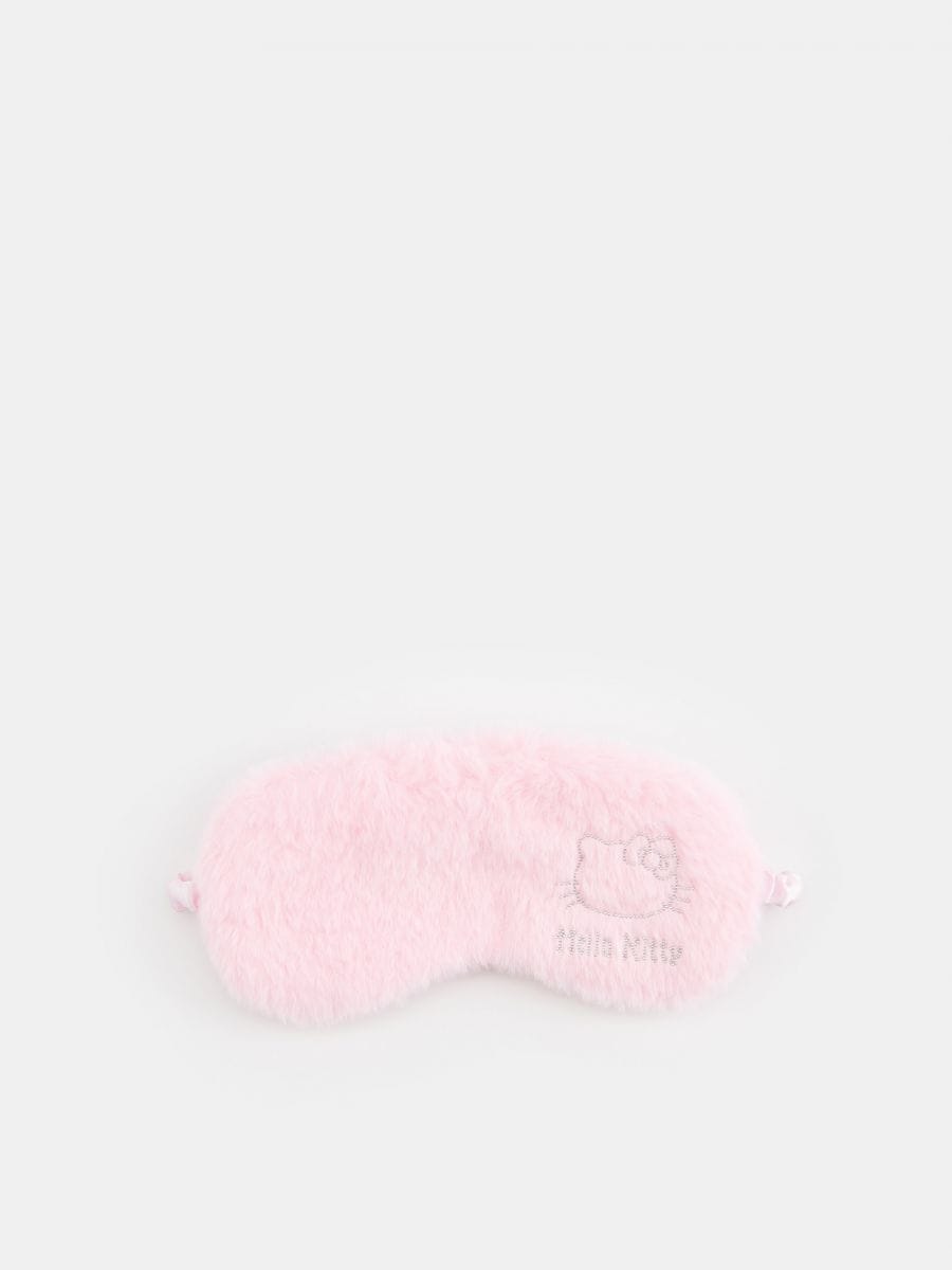 Maska na spanie Hello Kitty - pastelová ružová - SINSAY