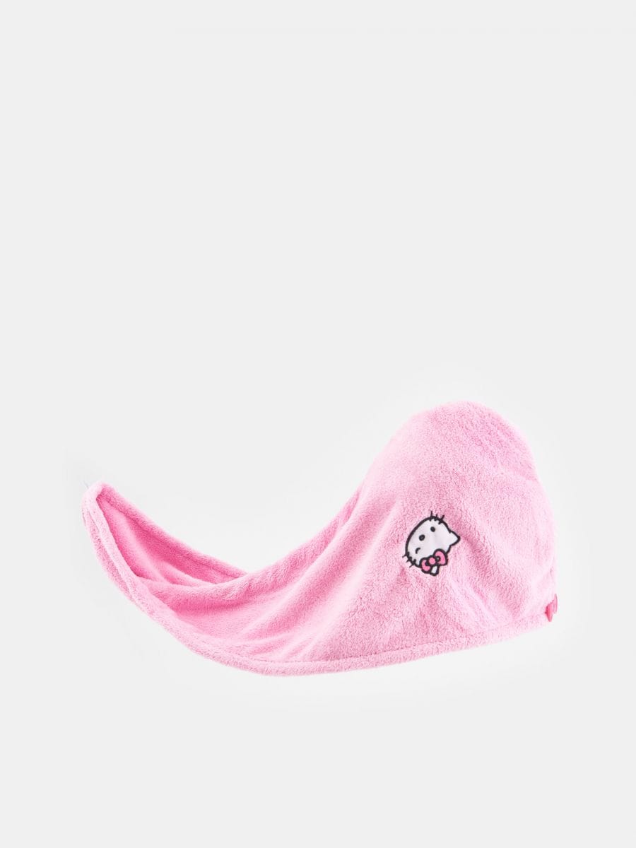 Πετσέτα μαλλιών Hello Kitty - ροζ παστελ - SINSAY