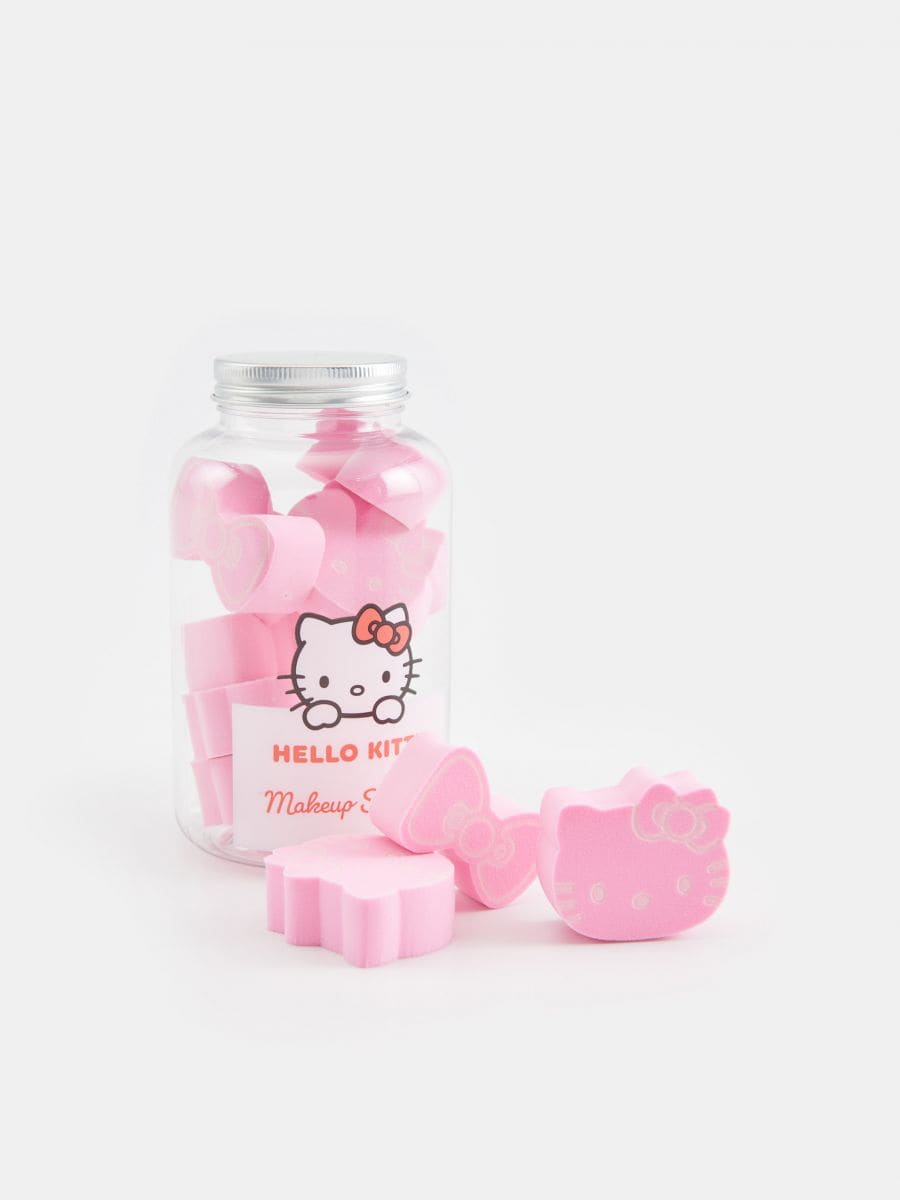 Set de 10 bureți pentru machiaj Hello Kitty - roz-pastel - SINSAY