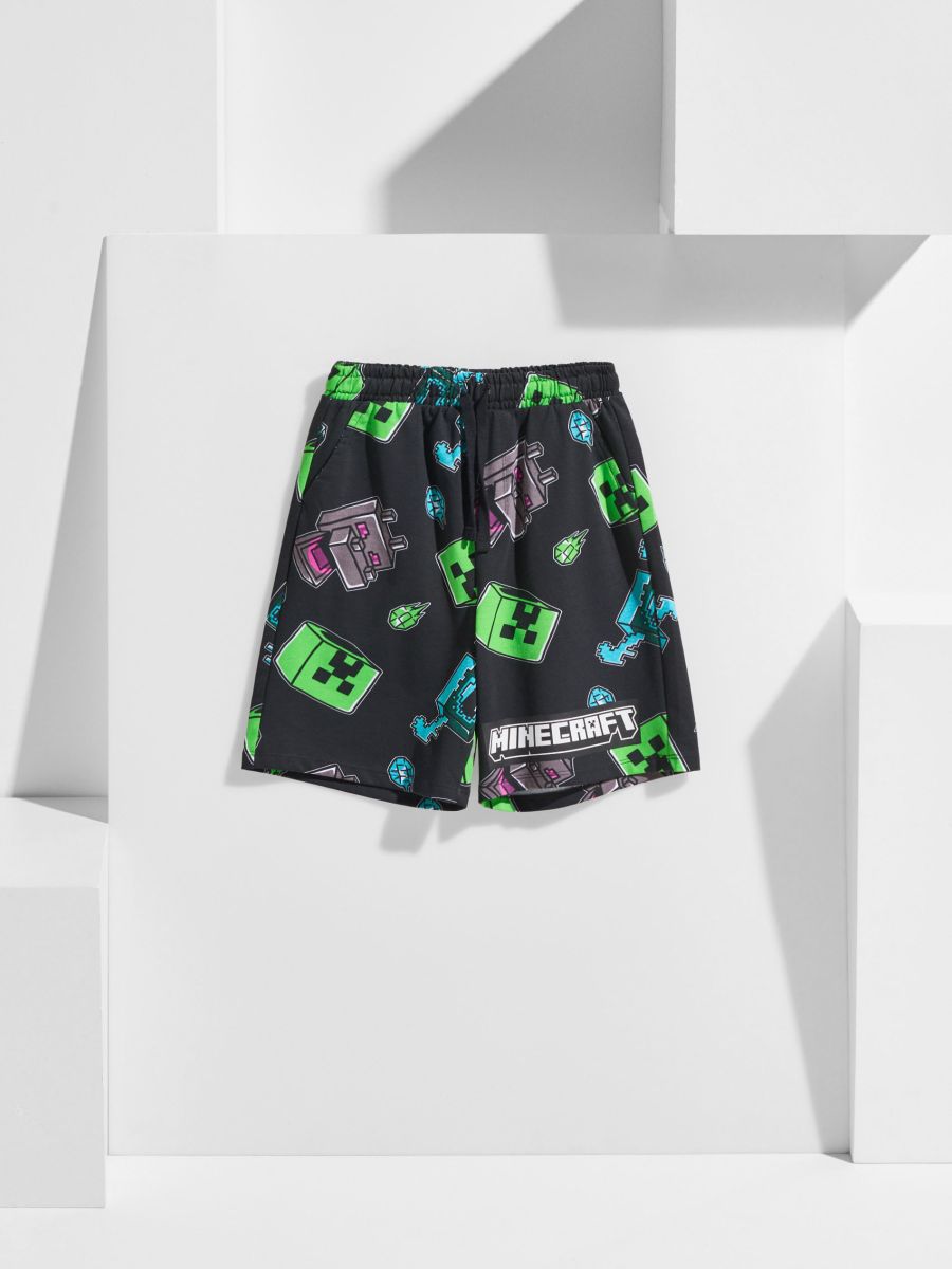 Pantaloncini Minecraft - nero - SINSAY