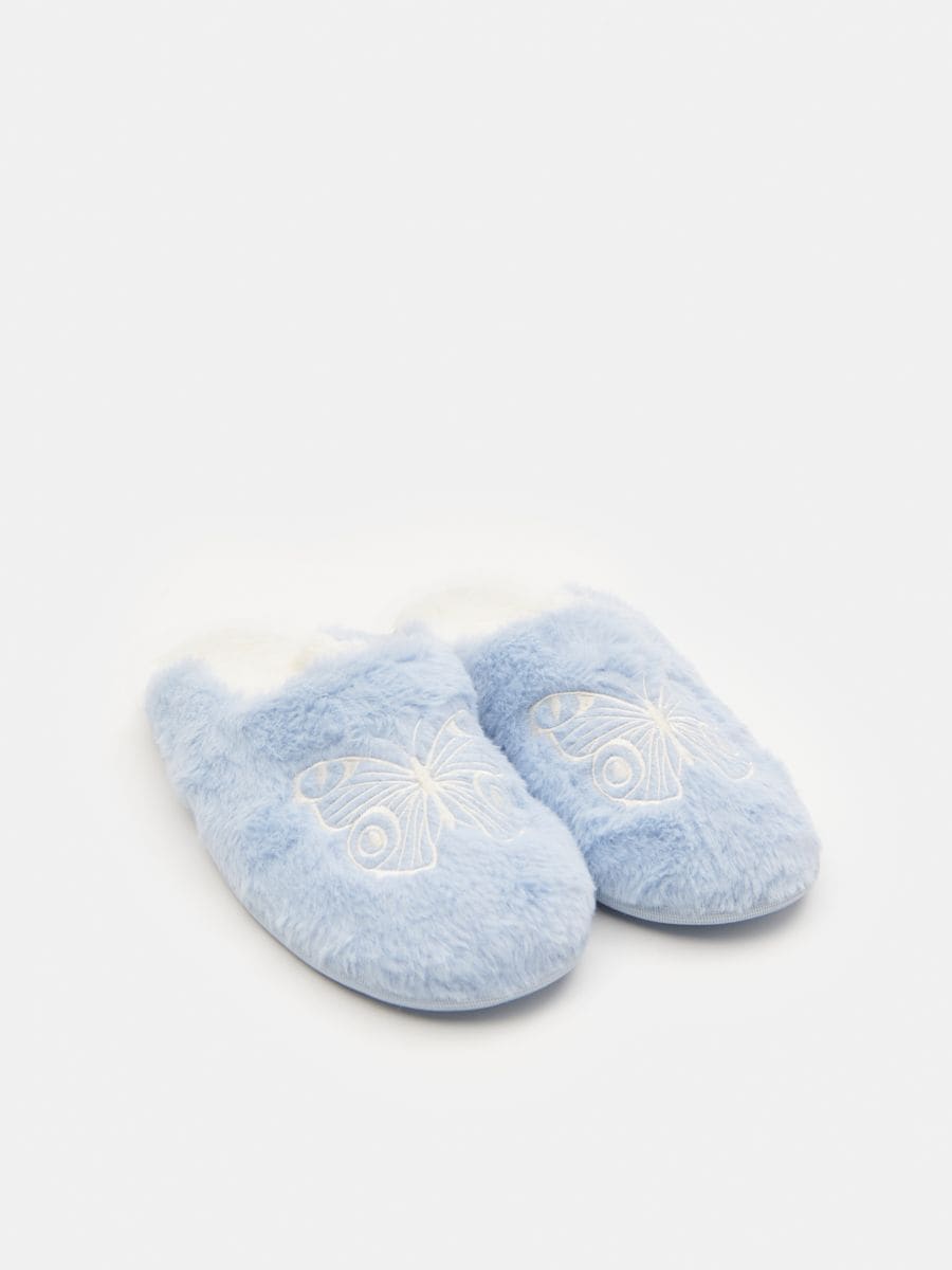 Slippers - pale blue - SINSAY