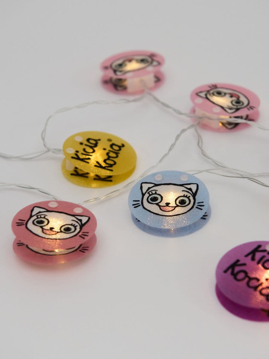Lampki LED Kitty Kotty - wielobarwny - SINSAY