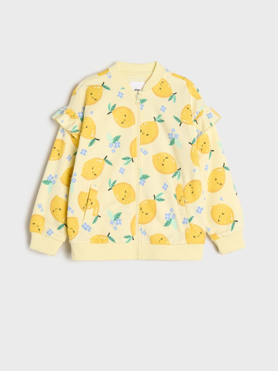 Bluza rozpinana - żółty - SINSAY