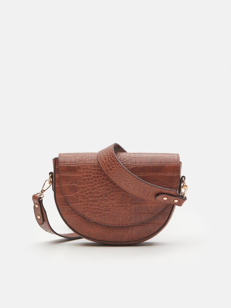 BCBGMaxAzria | Bags | Distressed Rusty Brown Leather Saddle Bag Style Shoulder  Bag Brass Rings Boho | Poshmark