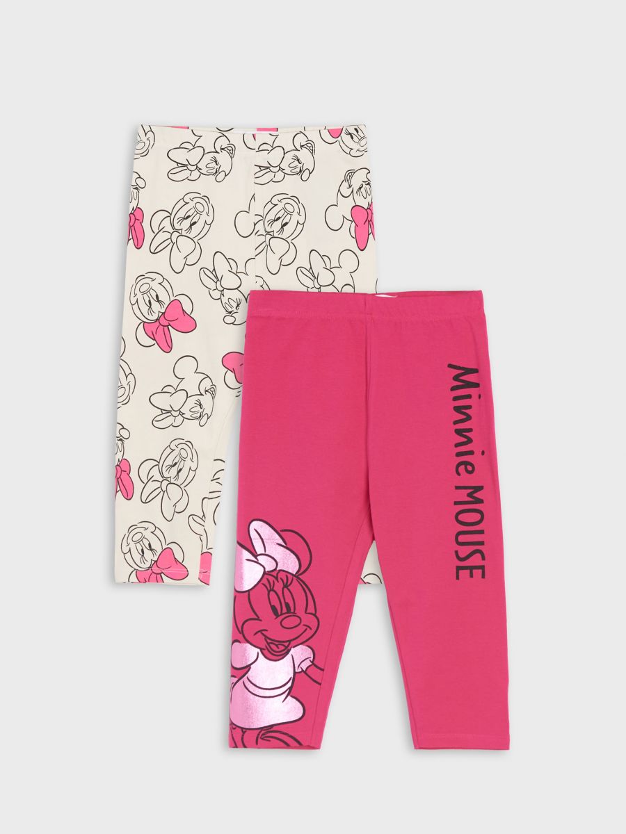 Minnie Mouse leggings 2 pack - hot pink - SINSAY