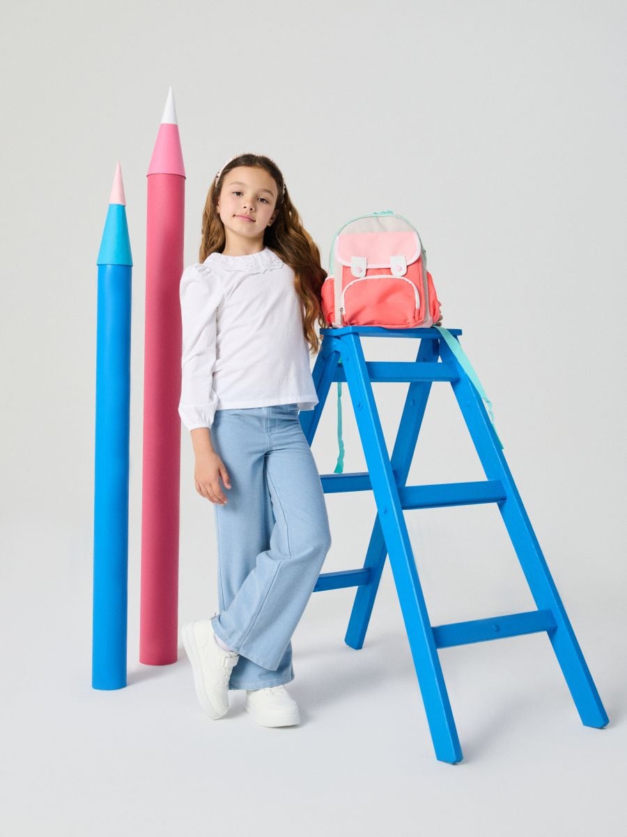 Jeans mit weitem Bein - Blau - SINSAY