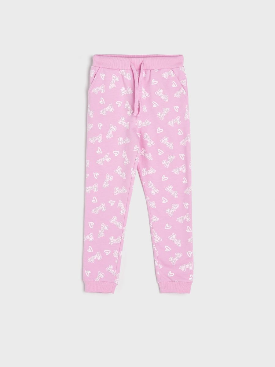 Pantaloni da tuta jogger Barbie - rosa pastello - SINSAY