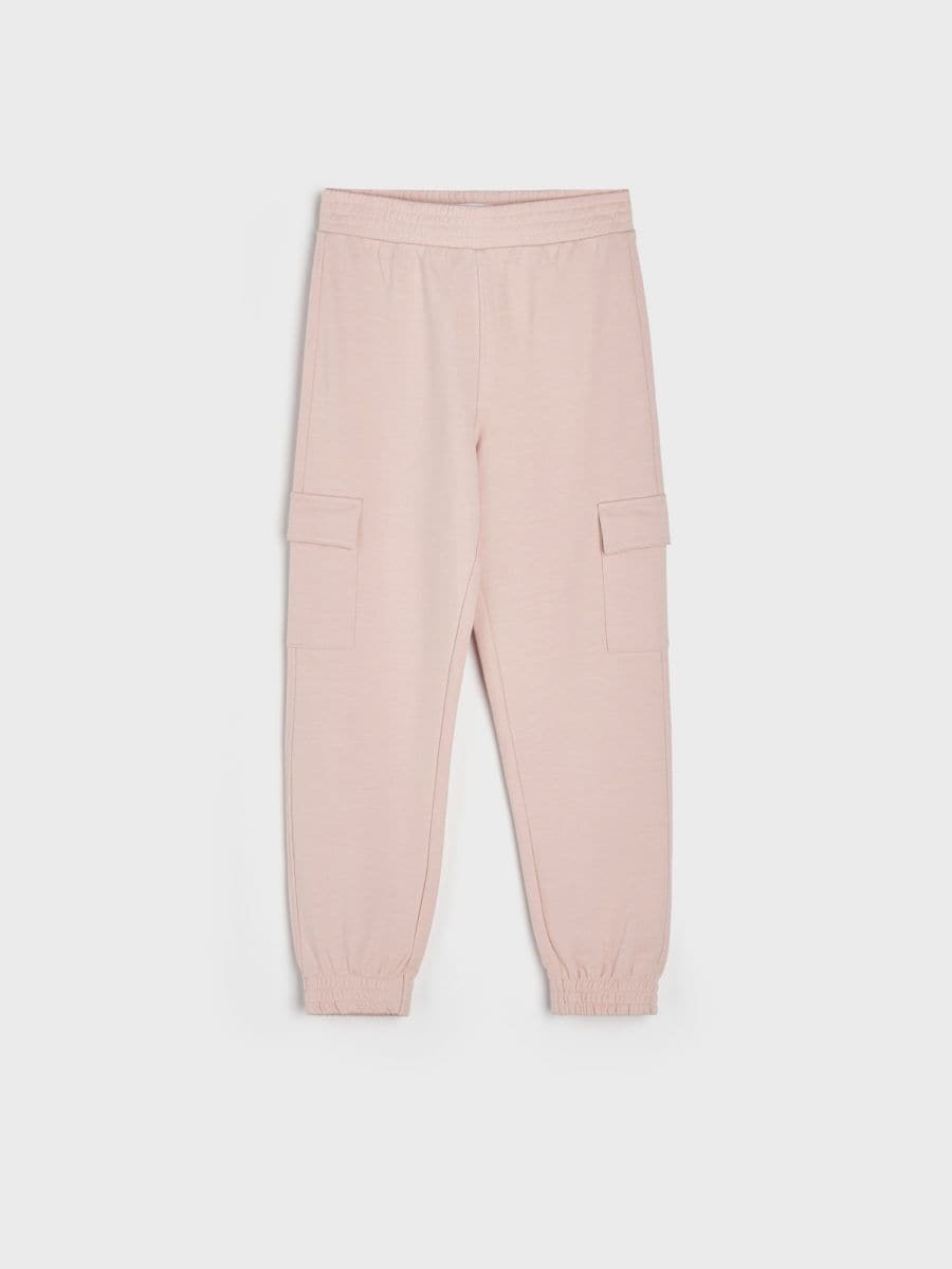Трикотажні штани - пастельний рожевий - SINSAY