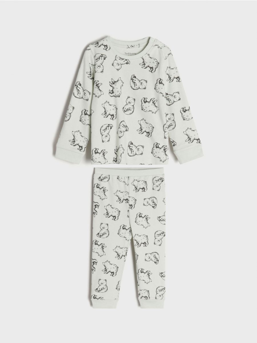 Komplet pidžame - bljedotirkizno - SINSAY