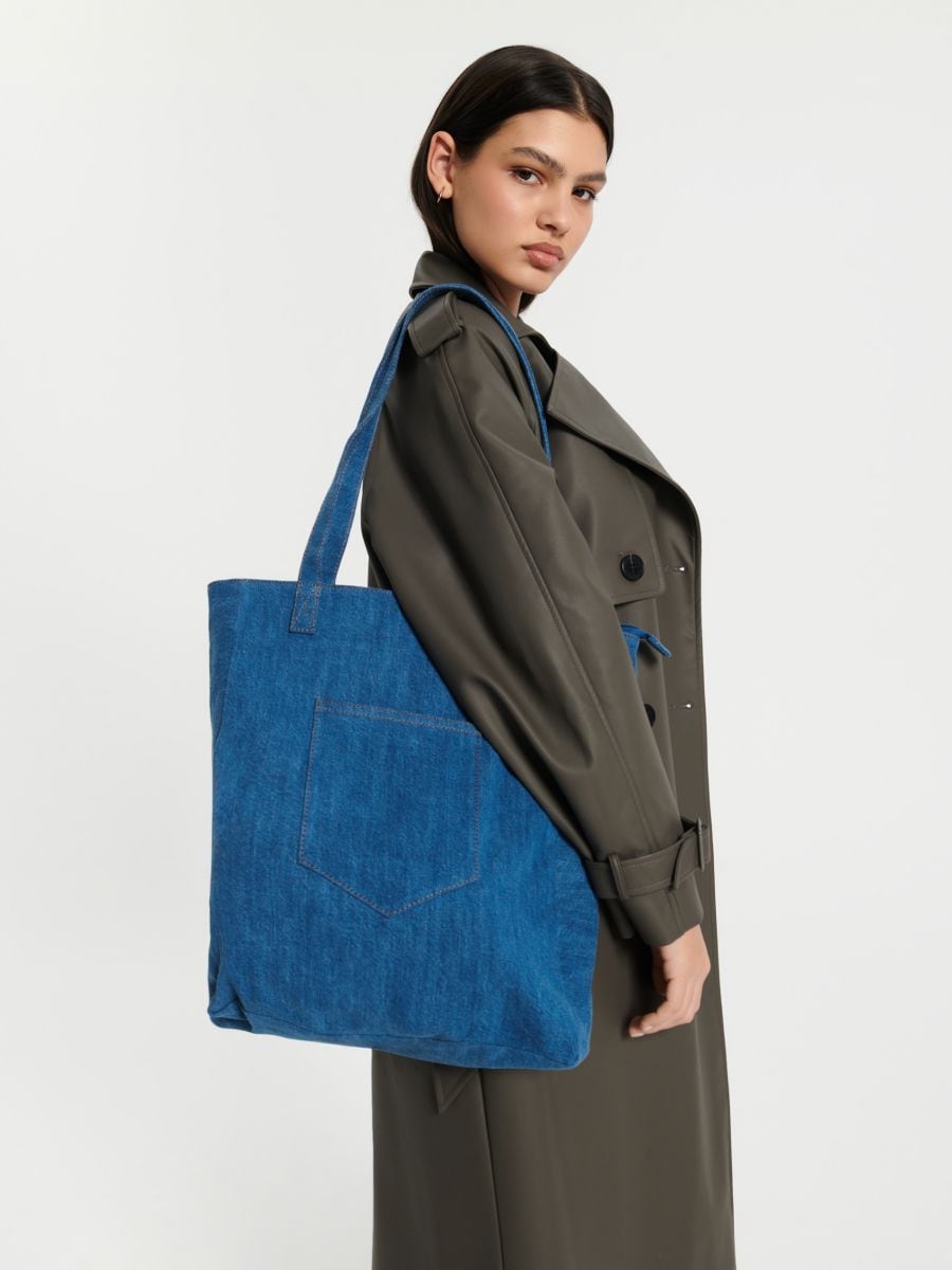 Τσάντα shopper - ανοιχτο μπλε - SINSAY