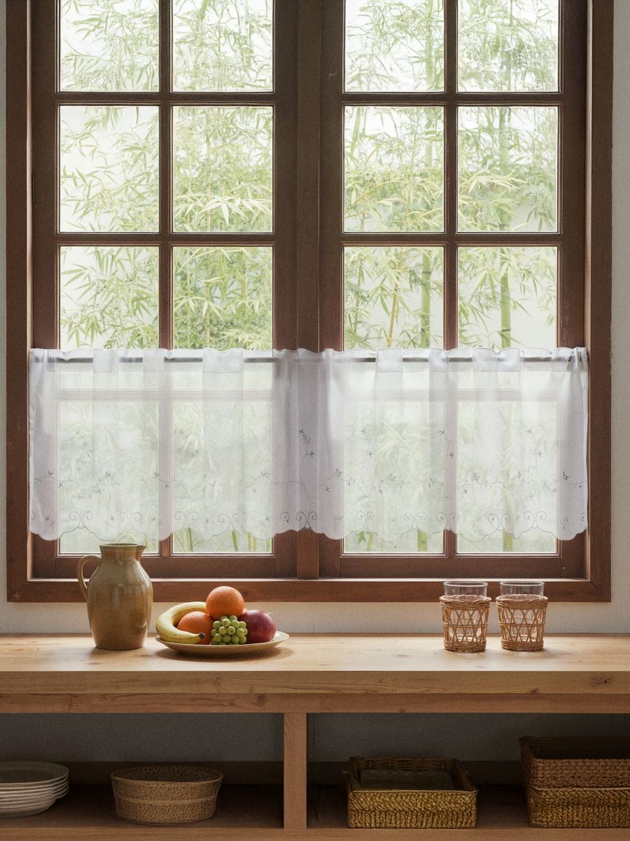 Кавова Шторка 2 Упаковки - білий - SINSAY