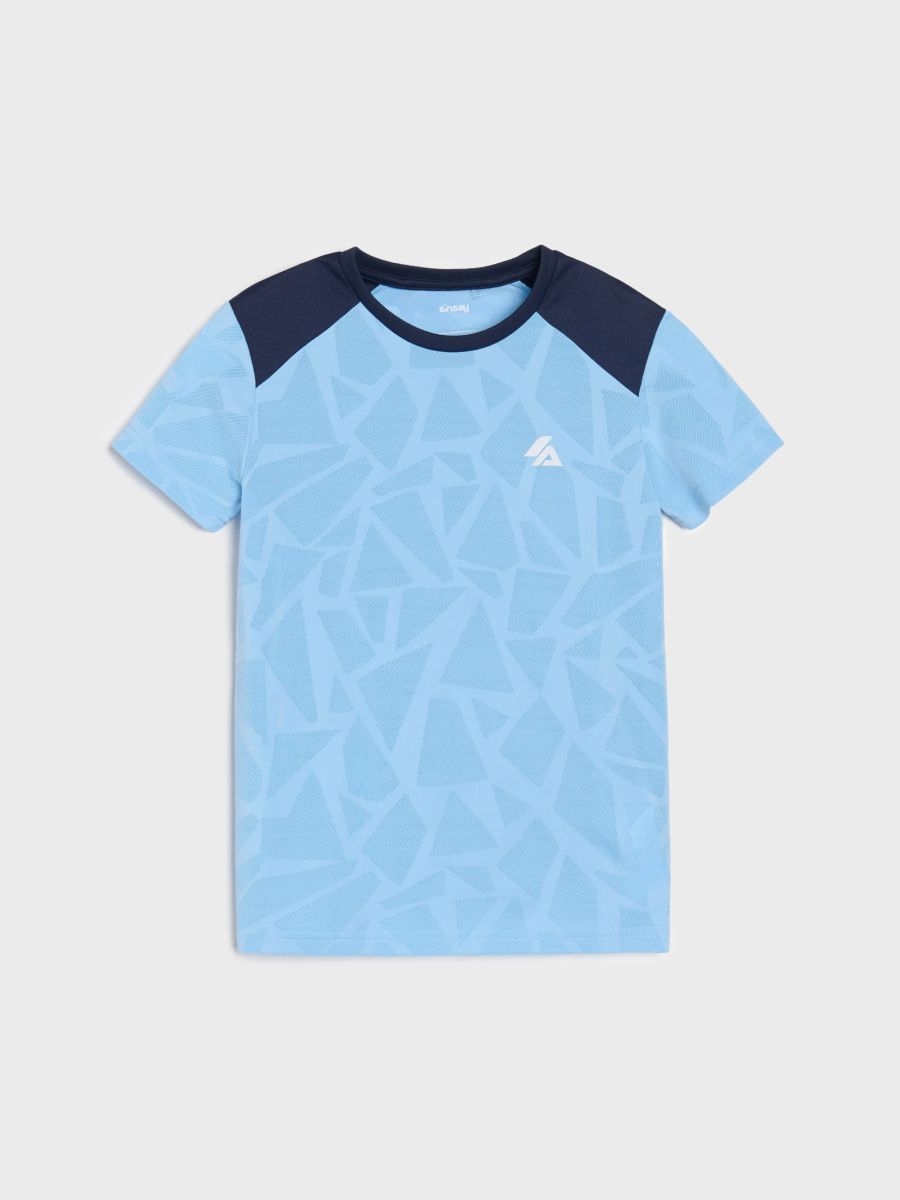 Lühikeste varrukatega T-särk Active - helesinine - SINSAY