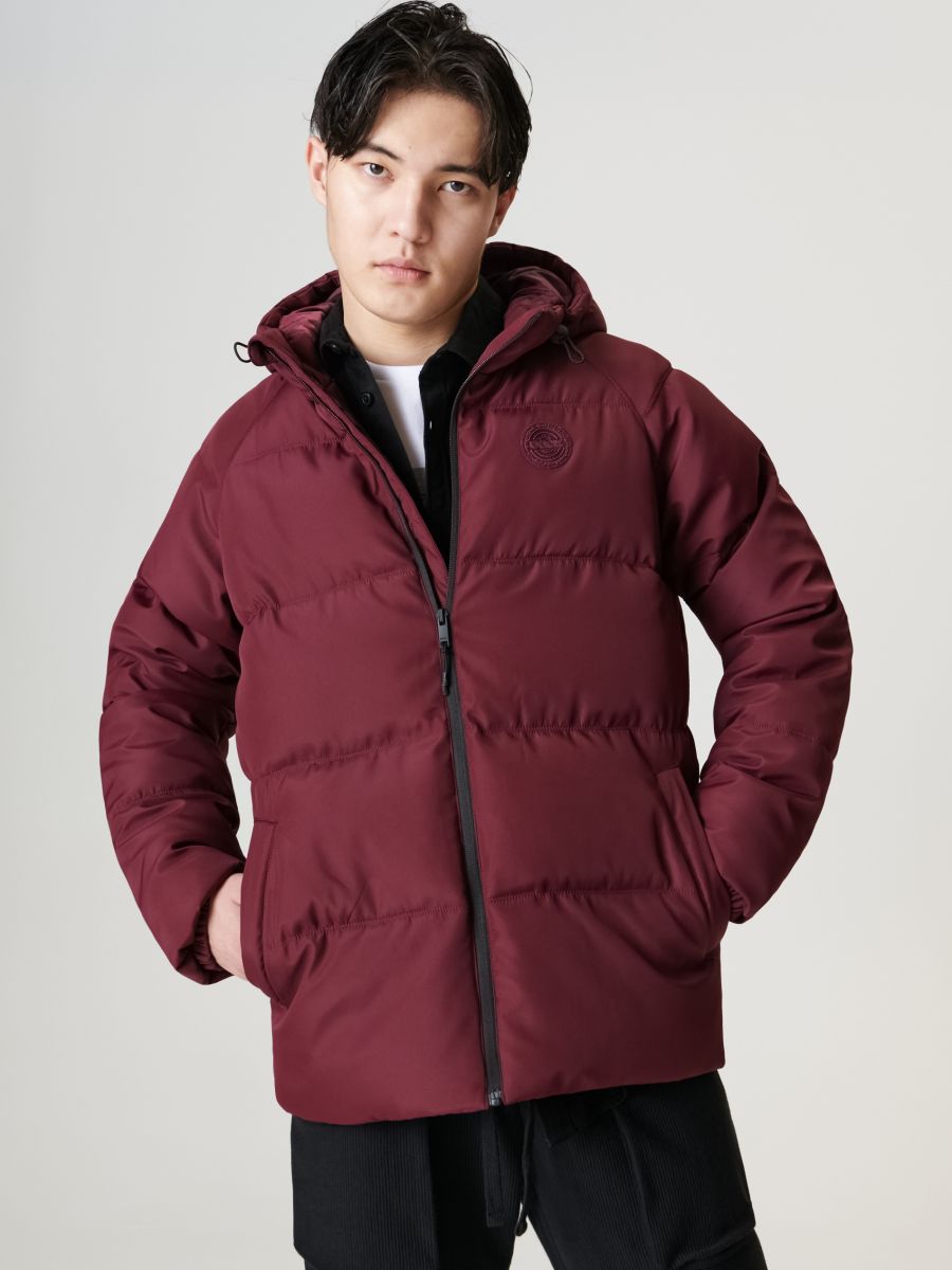 Maroon puffer on sale