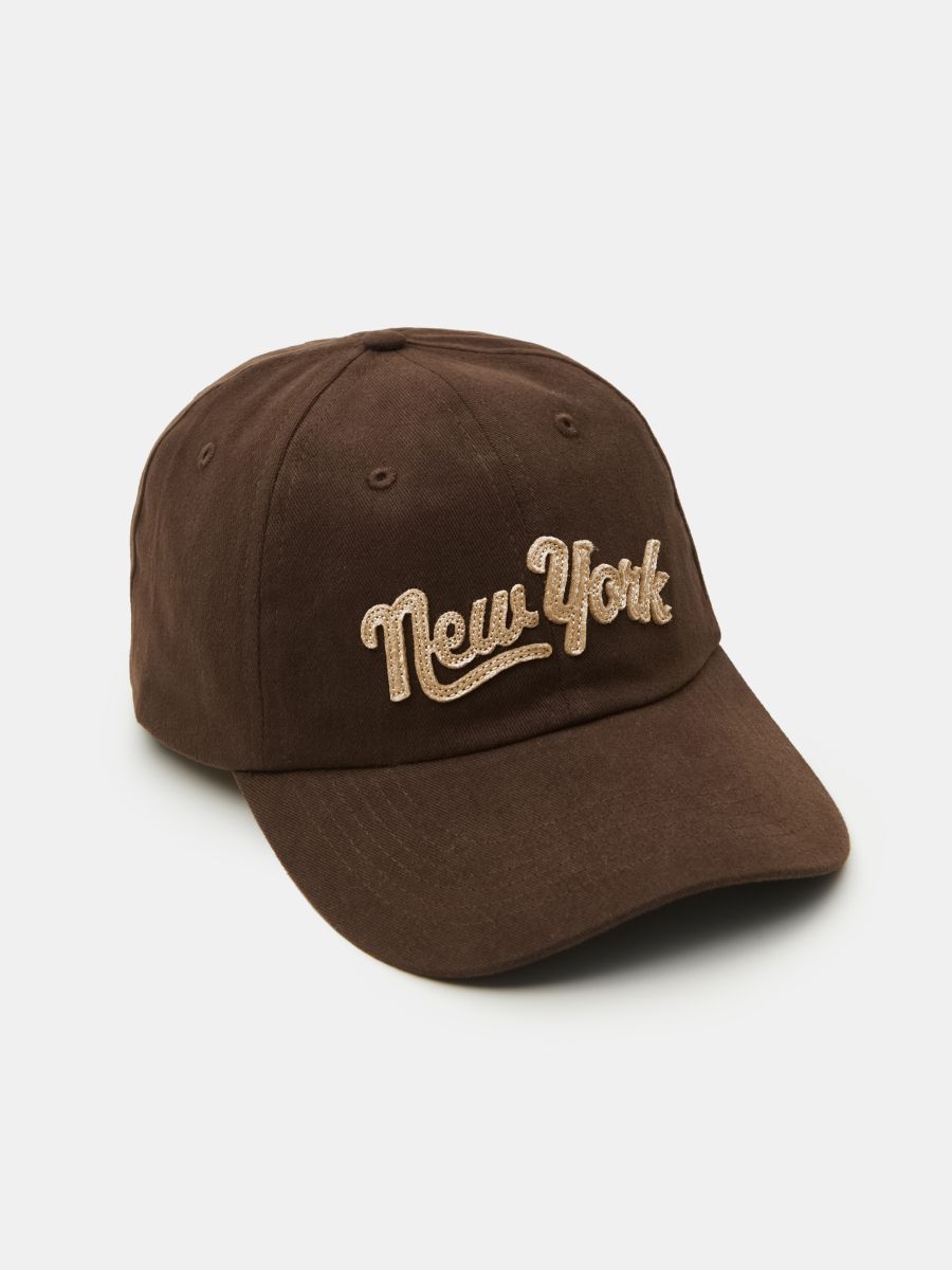 Cappello con visiera - marrone scuro - SINSAY
