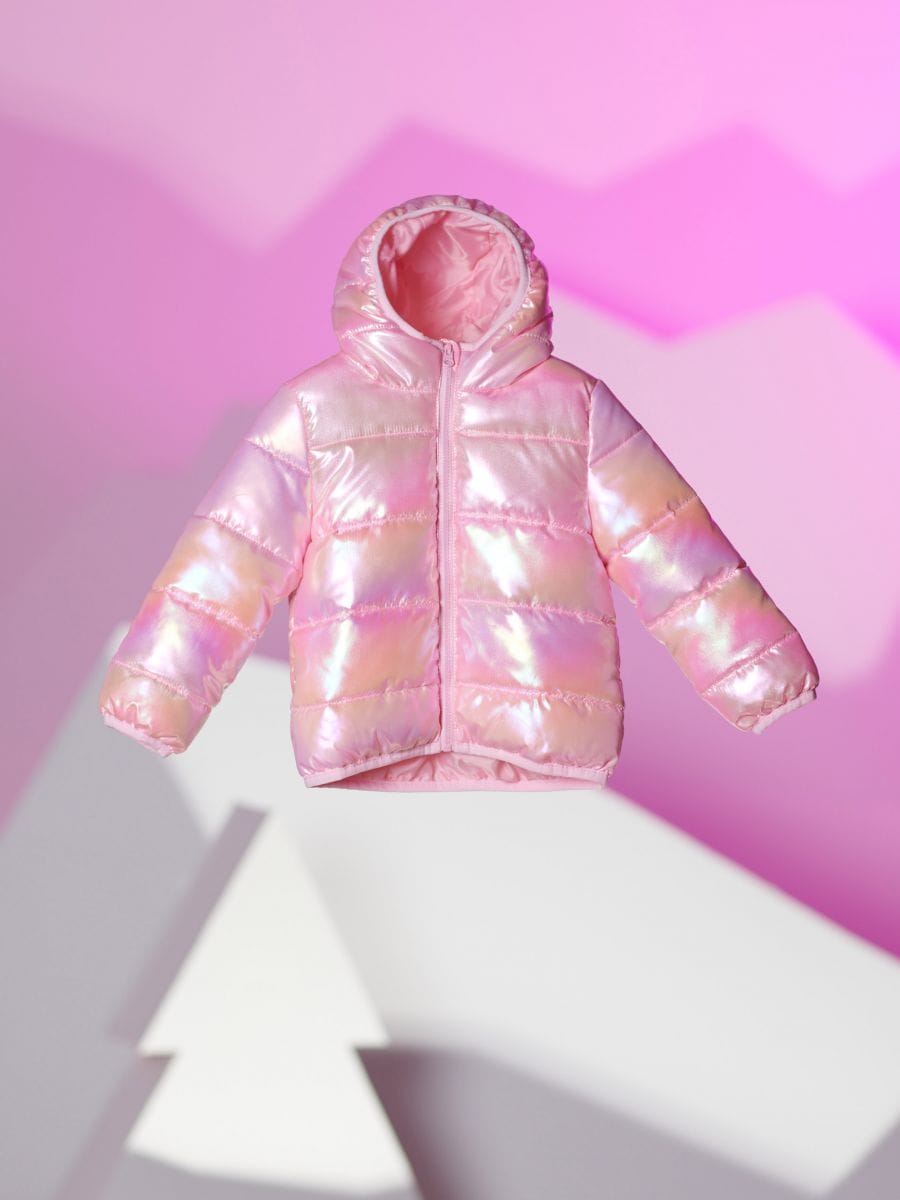 Transitional jacket - pink - SINSAY