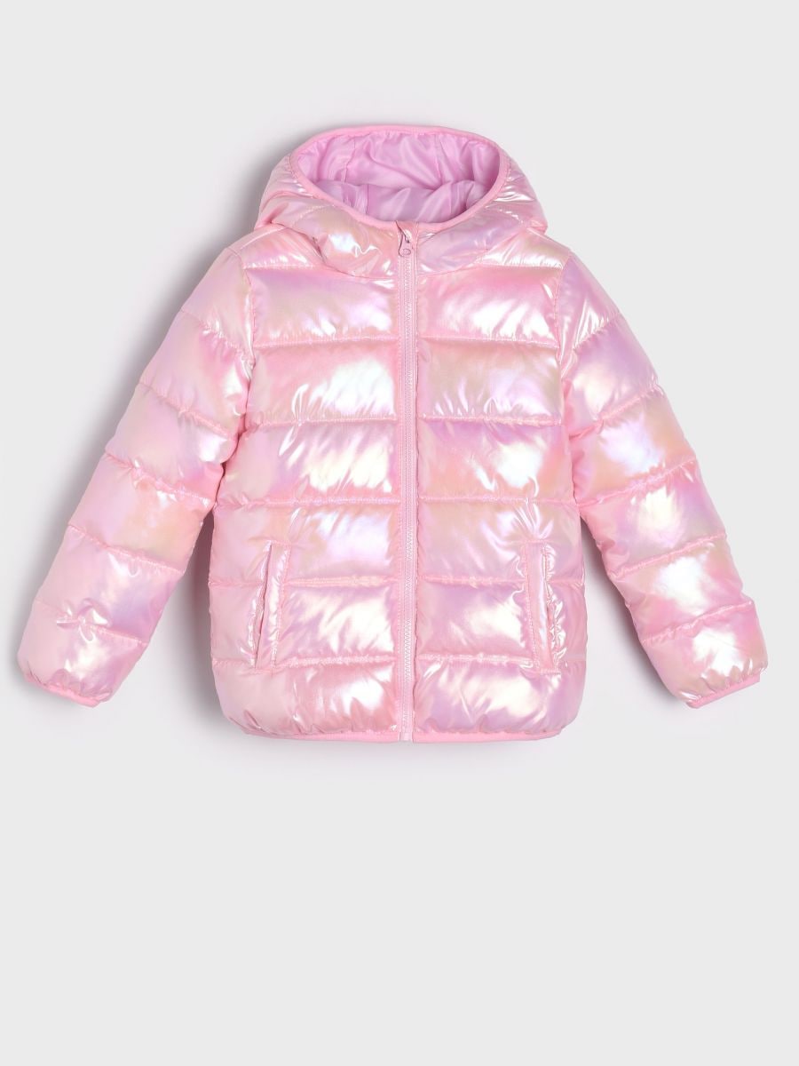 Quilted jacket - pastel pink - SINSAY