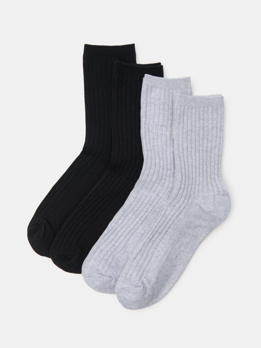Confezione da 4 paia di calze - grigio chiaro - SINSAY
