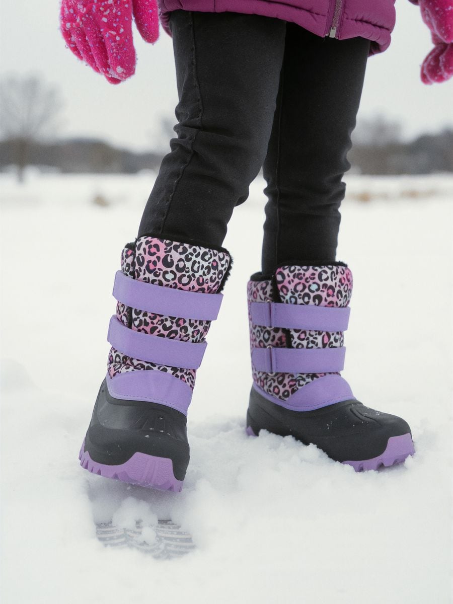 Čizme za sneg sa leopardim printom, na čičak - šareno - SINSAY