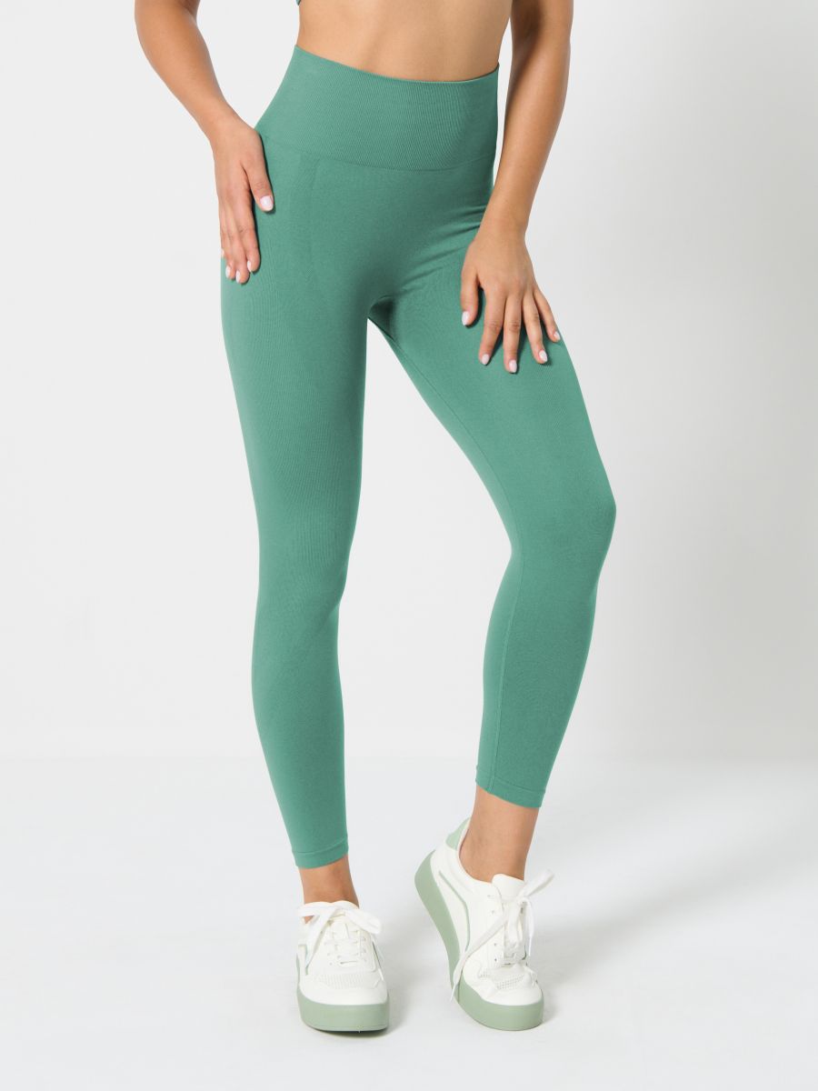 Leggings sportivi - verde petrolio - SINSAY