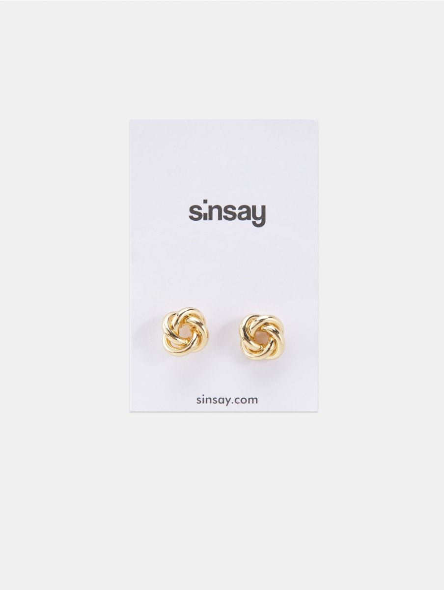 Earrings - golden - SINSAY