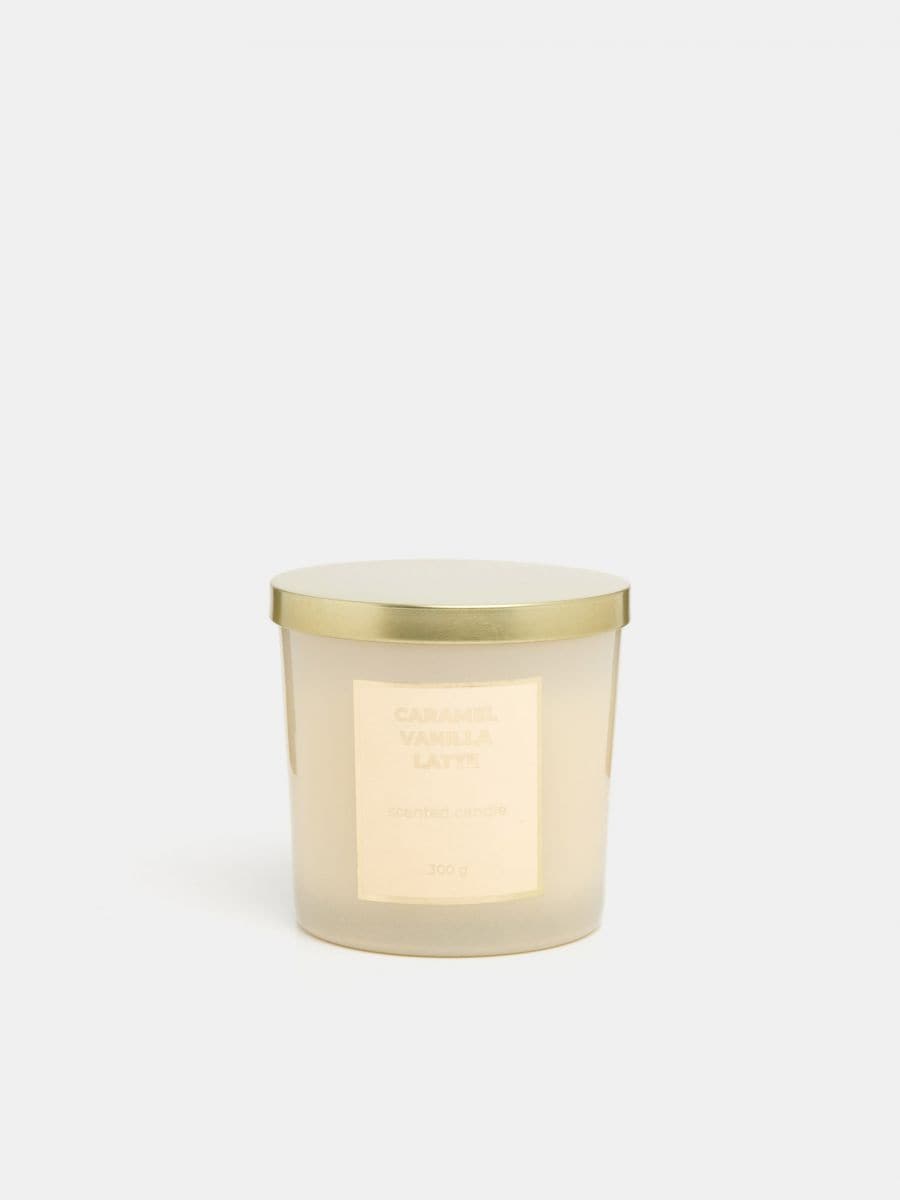 Ароматична свічка Caramel Vanilla Latte - нюдовий - SINSAY