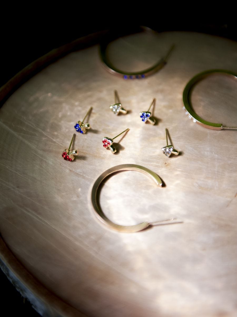 Earrings 6 pack - multicolor - SINSAY