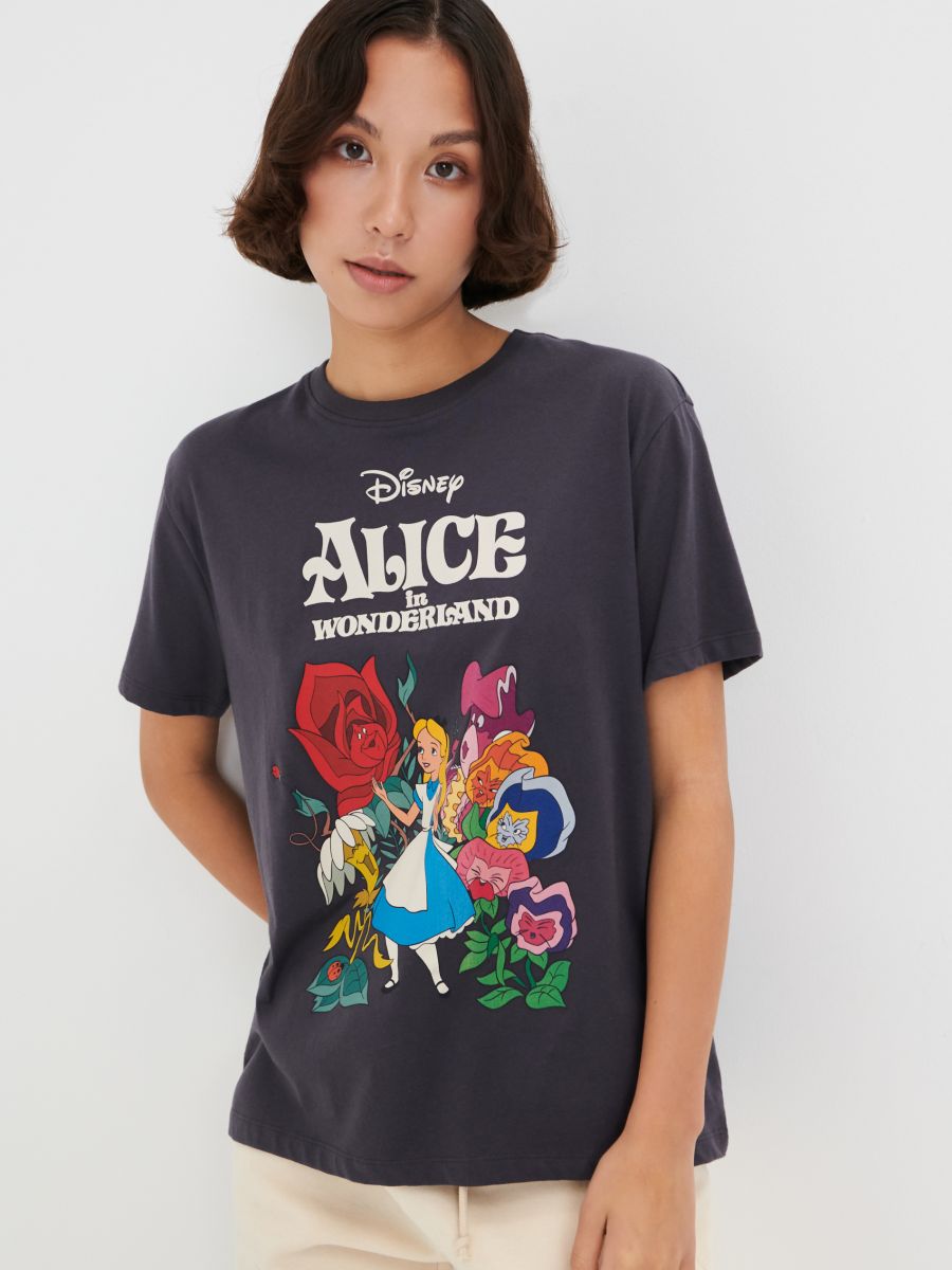 Alice in Wonderland T-shirt Color dusty brown - SINSAY - 4174I-98X