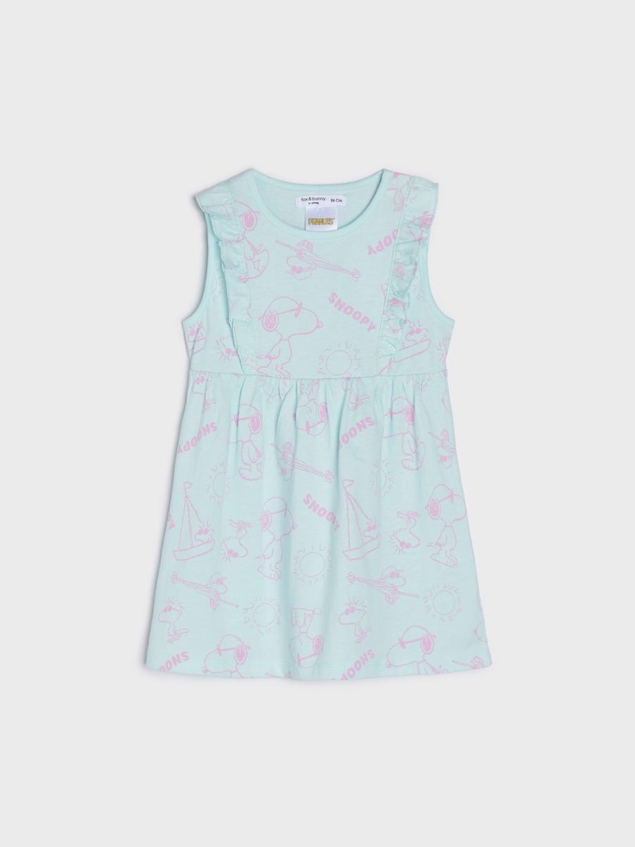 Snoopy dress - pale turquoise - SINSAY