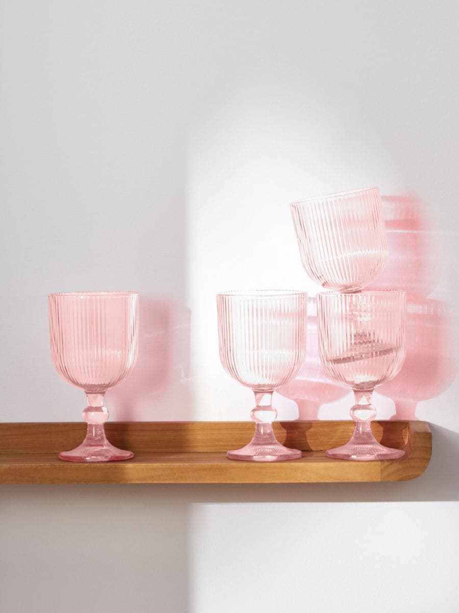 Klaasid, 4 tk - tolmroseepunane - SINSAY